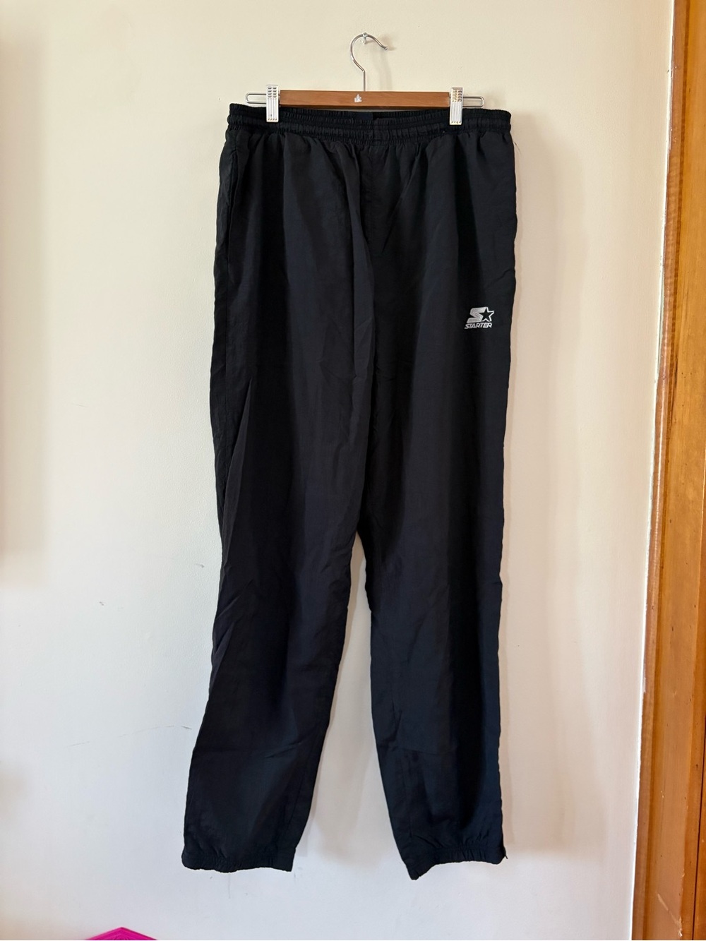 Vintage STARTER Men’s Black Elastic Waist Joggers Large